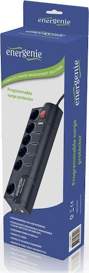 Energenie Πολύπριζο 6 Θέσεων με USB-A και Διακόπτη