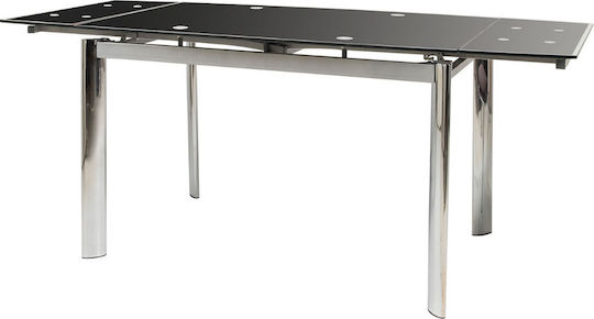 Alpino Κουζίνας Επεκτεινόμενο Μαύρο 120+60x80x76εκ. Alpino Κουζίνας Επεκτεινόμενο Μαύρο 120+60x80x76εκ.