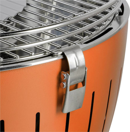 LotusGrill G34 U Ανοξείδωτη Ψησταριά Κάρβουνου Kettle με Καπάκι 32x32εκ. Orange