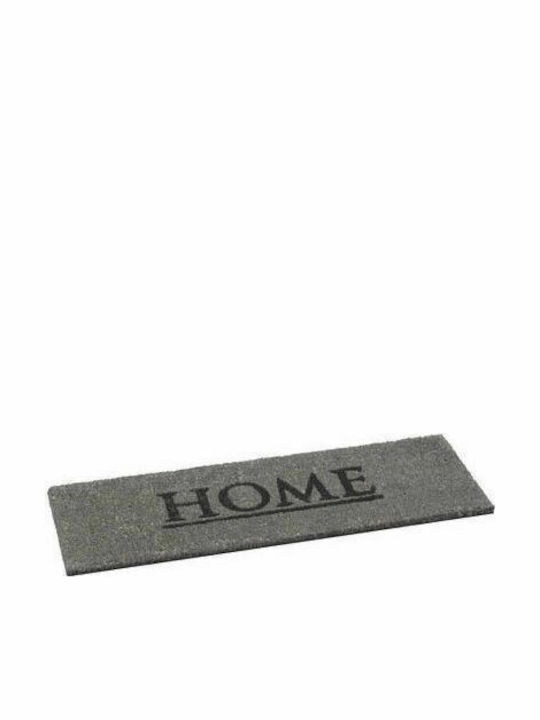 Sdim Coconut Fiber with Non-Slip Underside Doormat Trend-XS 014 Home Grey 26x75εκ.