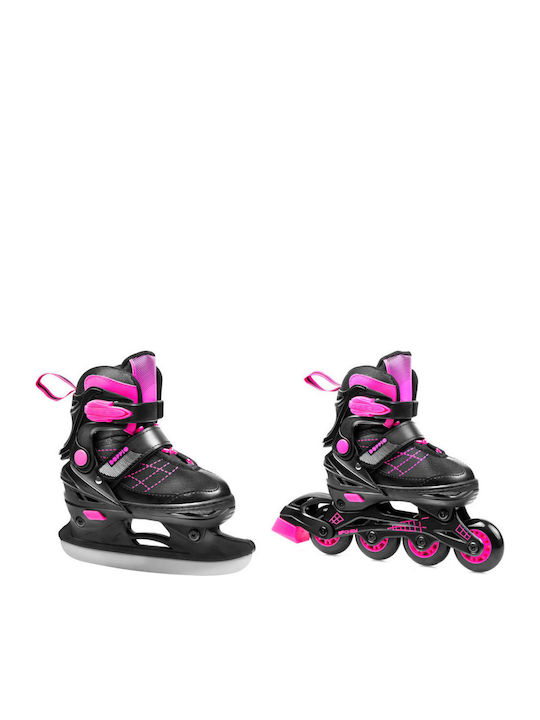 Spokey Doppio 2IN1 Inline Ролери Ролки Черен За деца