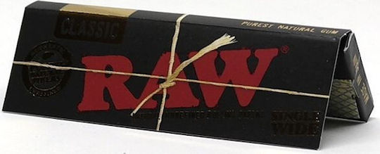 Raw Classic Black Χαρτάκια Στριφτού Τσιγάρου 50 φύλλα 50τμχ