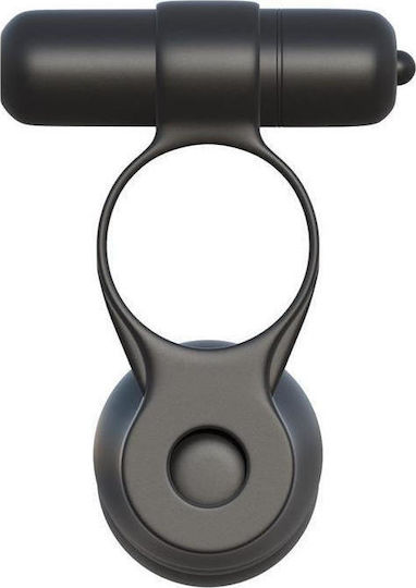 Pipedream Fantasy C-Ringz Posable Partner Double Penetrator Cock Ring Cock Negru