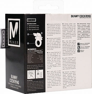 Shots Mjuze Bunny Cockring 3cm Black