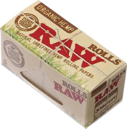Raw Organic Hemp Cigarette Rolling Roll 1+1/4 5m 1pcs