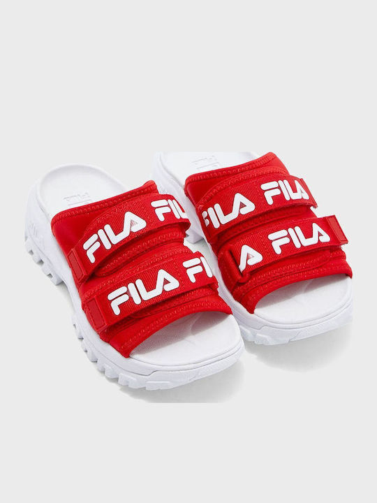 Outdoor Women's Platform Slides Red