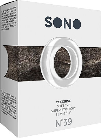 Shots Sono No.39 Cockring Cock Ring Schwanz Silikon Transparent