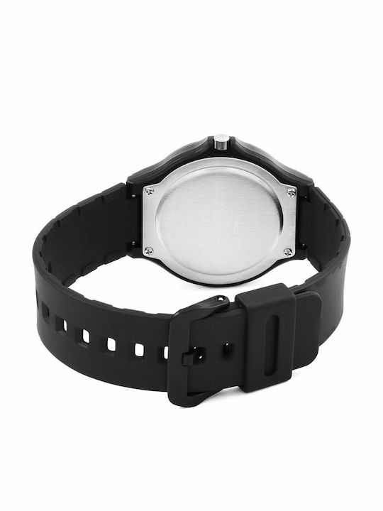 Casio Ανδρικό Ρολόι 48mm Μπαταρίας με Μαύρο Καουτσούκ Λουράκι