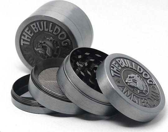 The Bulldog Amsterdam Râșniță Metal 4 Parts 50mm Argintiu 50mm