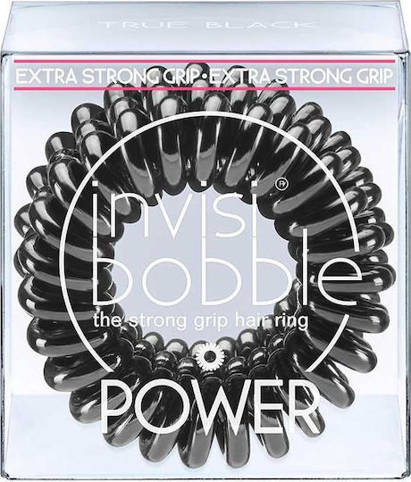 Invisibobble Power 3pcs Coil Hair Ties Black 3pcs