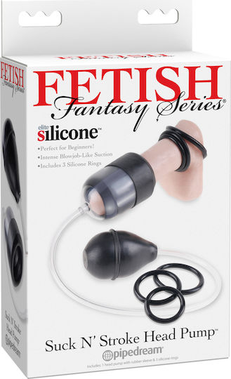 Pipedream Fetish Fantasy Series Suck N' Stroke Head Τρόμπα Πέους Μαύρη
