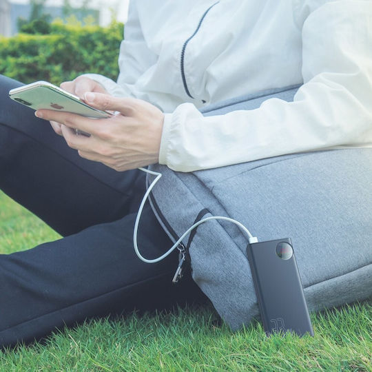 Baseus Mulight Power Bank 30000mAh 33W mit 4 USB-A Anschlüssen und USB-C Anschluss Schnellaufladung 3.0 Schwarz