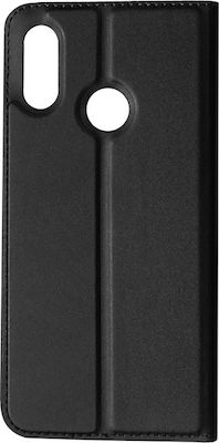 Powertech Elegant Synthetic Leather Book Black (Huawei Y6 2019)