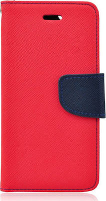 FANCY Synthetic Leather Wallet Red (Xiaomi Mi 5X/Mi A1)