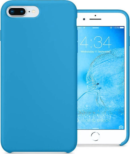 Powertech Silicone Back Cover Blue for iPhone 8/7 Plus