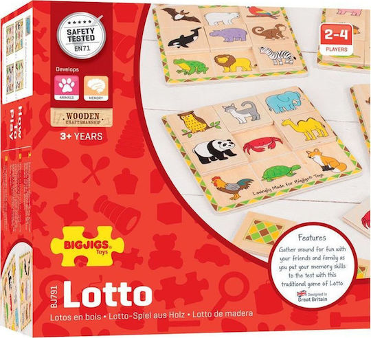 Joc de Societate Lotto Matching Game pentru 2-4 Jucători 3+ Ani (EN) Big Jigs