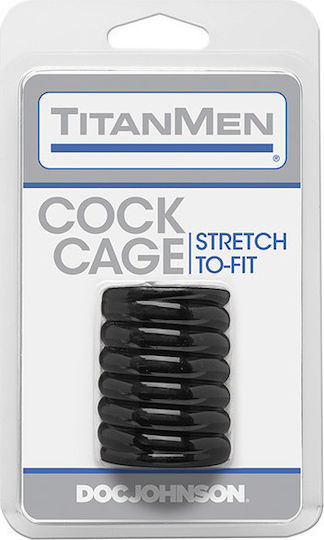 Doc Johnson TitanMen Tools Cock Cage Inel Cock Negru 3504-01-CD