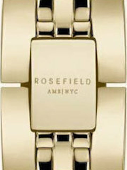 Rosefield Small Edit Γυναικείο Ρολόι 26mm Μπαταρίας με Χρυσό Μεταλλικό Μπρασελέ