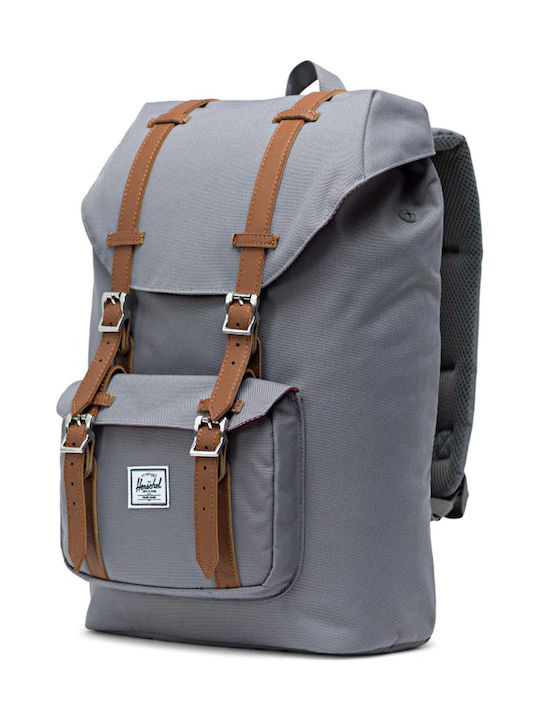 Herschel Little America Mid-Volume Fabric Backpack Gray 17lt