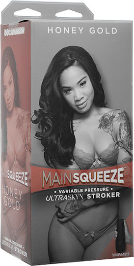 Doc Johnson Main Squeeze Honey Gold Pussy Masturbator Vagina