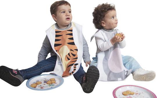 Little Champions Ποδιά Υφασμάτινη με Ενιαίο Λαιμό Bib Big Ελεφαντάκι