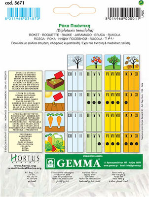 Gemma Seeds Arugulaς 1.5gr/15000pcs