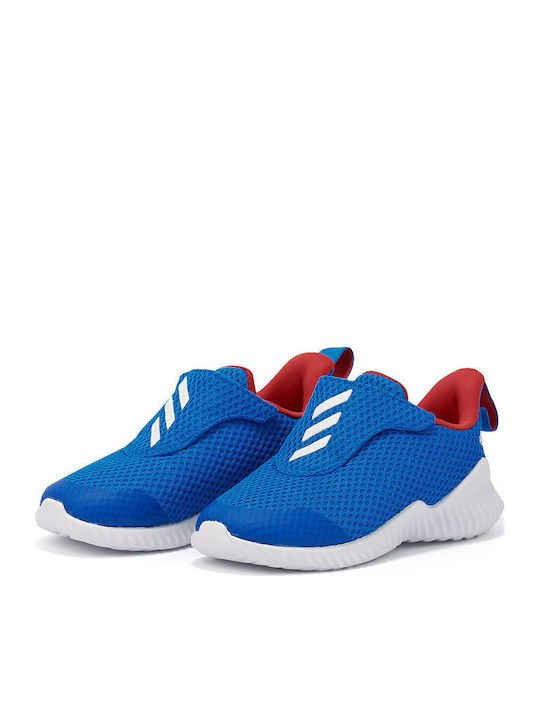 Adidas Αθλητικά Παιδικά Παπούτσια Μπάσκετ Fortarun Ac I με Σκρατς Glow Blue / Cloud White / Scarlet