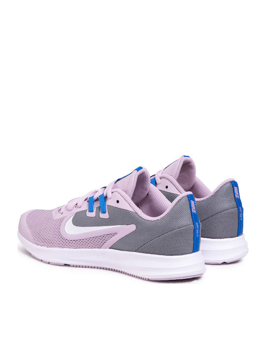 Downshifter 9 Αθλητικά Παιδικά Παπούτσια Running με Κορδόνια Iced Lilac / White / Smoke Grey