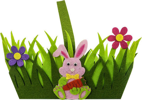 Bunny's Easter Basket Felt 9x18x12pcs (Μiscellaneous Colors)