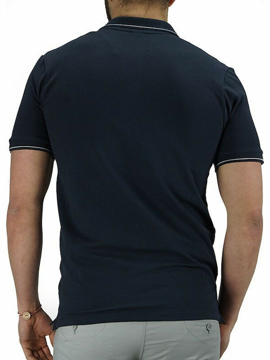 Replay Men's Short Sleeve Blouse Polo Navy Blue M3195S.000.21868-783