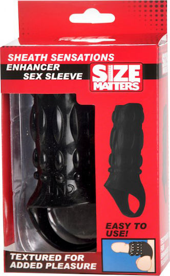 XR Sensations Enhancer Sex Sleeve Penis Extension Black 11cm