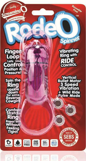 Screaming O Rodeo Spinner Cockring 9cm Purple