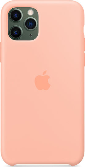 Apple Silicone Case Back Cover Σιλικόνης Ροζ (iPhone 11 Pro)