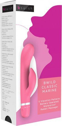 bswish Bwild Classic Marine Mini Δονητής Rabbit 15cm Guava