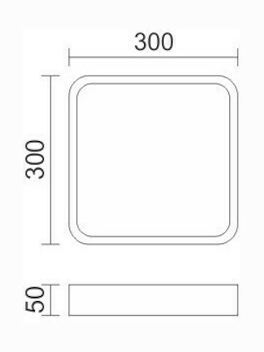 Spot Light Platz Draußen LED Panel 21W mit Warmes Weiß Licht 3000K