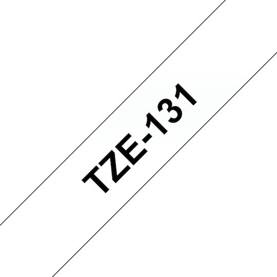 Brother Ταινία Ετικετογράφου 8m x 12mm σε Διάφανο Χρώμα Συμβατή με Brother TZe/TZ