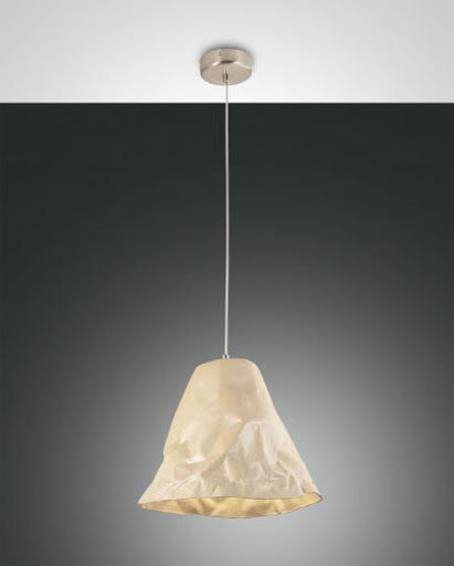 Fabas Luce Crumple Κρεμαστό Φωτιστικό Λευκό με Ντουί E27 30x240x200εκ.