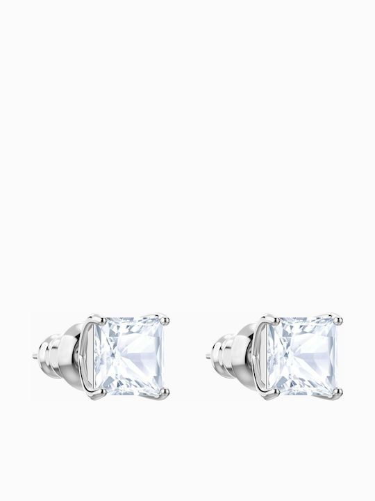 Swarovski Attract Square Σκουλαρίκια Καρφωτά Επιχρυσωμένα με Πέτρες