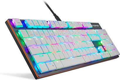 Motospeed CK94 Gaming Mechanical Keyboard with Kailh Box White switches and RGB lighting (English US) Gray