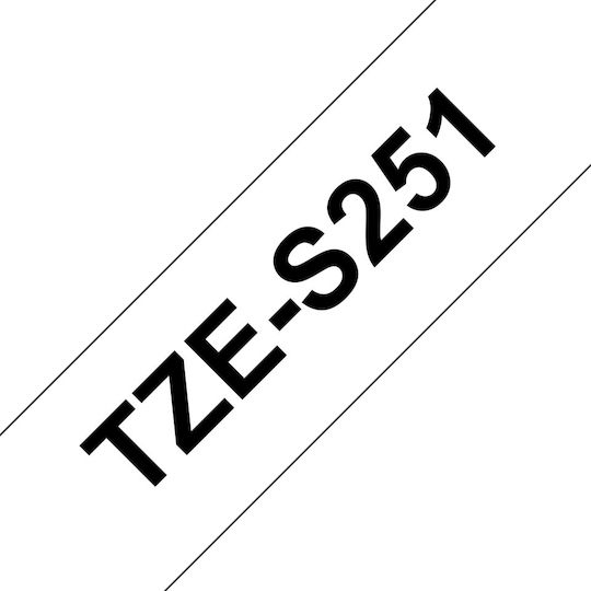 Brother Label Maker Tape 8m x 24mm In Black Colour Compatible With Brother TZe/TZ