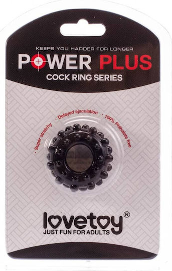 Lovetoy Power Plus Cock Ring Schwanz Schwarz