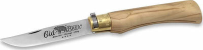 Antonini Old Bear Pocket Knife Beige with Blade made of Stainless Steel