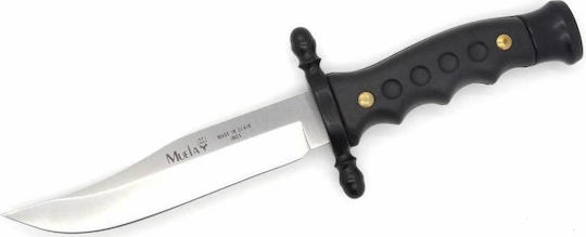 Muela 6141 Knife Black with Blade made of Stainless Steel in Sheath