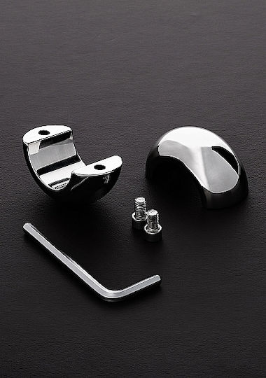 Triune Oval Ball Stretcher Cock Ring Cock Metalic Argintiu