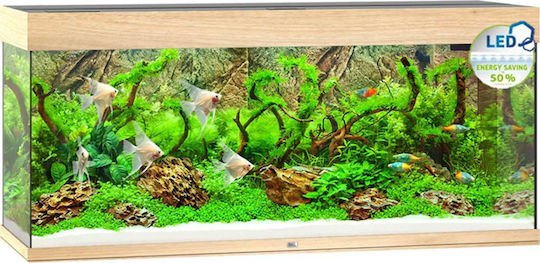 Juwel Rio 240 Fish Aquarium Capacity 240lt with Lighting, Heater, Circulator, Filter and 121x41x55cm Beige