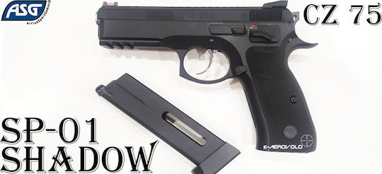 Asg Pistol cu Aer CO2 CZ 75 SP-01 Shadow (Full Metal/Blowback) Recul 4.5mm