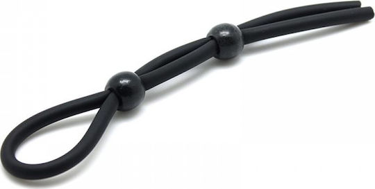Rimba Penis / Testicle Cord Silicone Δαχτυλίδι Πέους Σιλικόνης Μαύρο 9135
