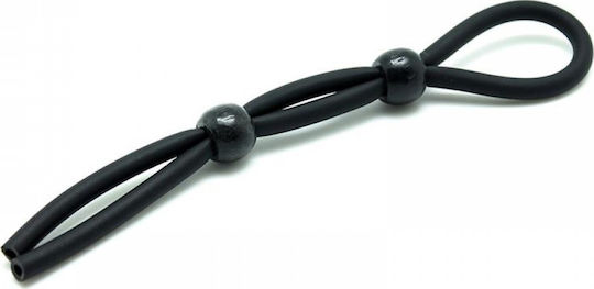 Rimba Penis / Testicle Cord Silicone Δαχτυλίδι Πέους Σιλικόνης Μαύρο 9135