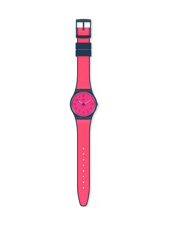 Swatch Pink Gum Ceas cu Roz Curea de Cauciuc