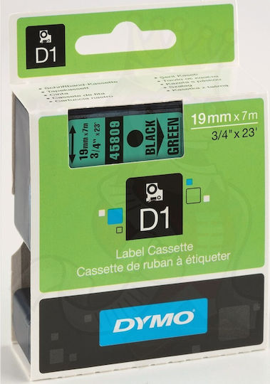 Dymo 45809 Etikettenband 7m x 19mm in Grün Farbe 1Stück